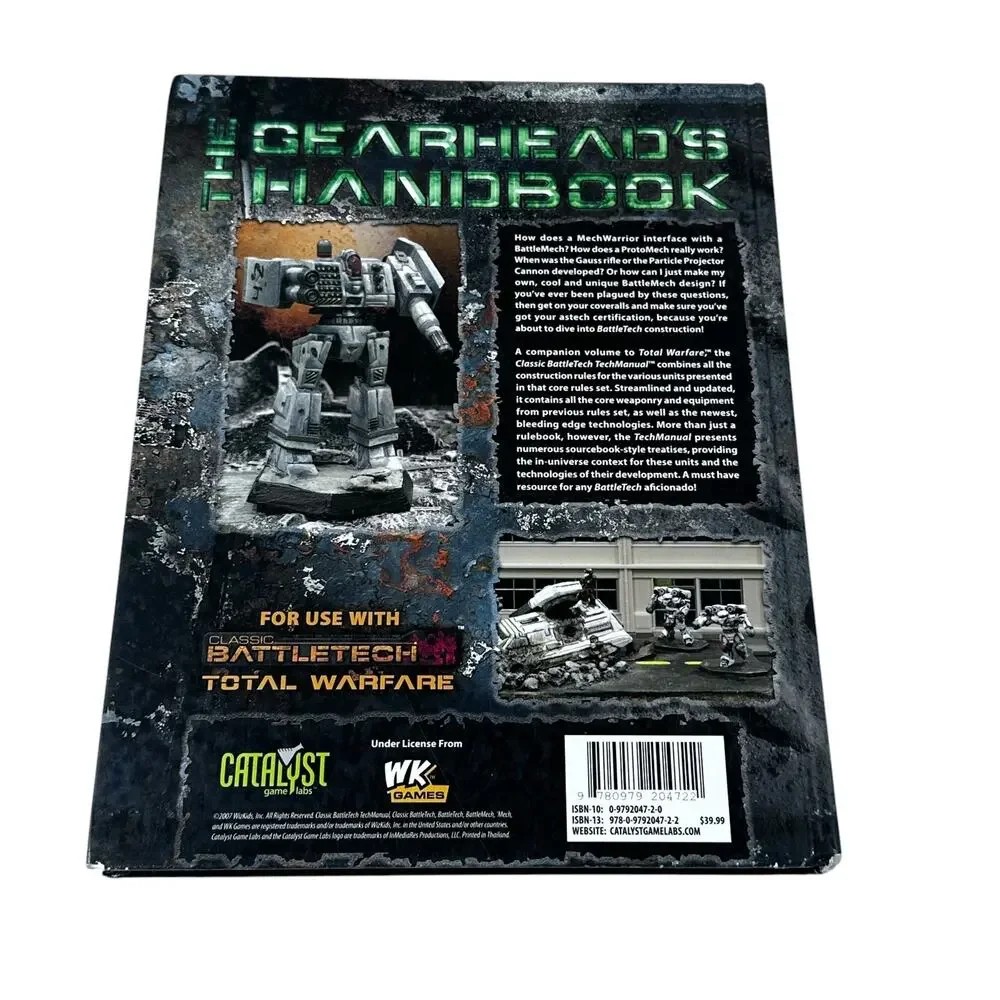 Classic Battletech Techmanual by Catalyst Game Labs (2007, Hardcover)